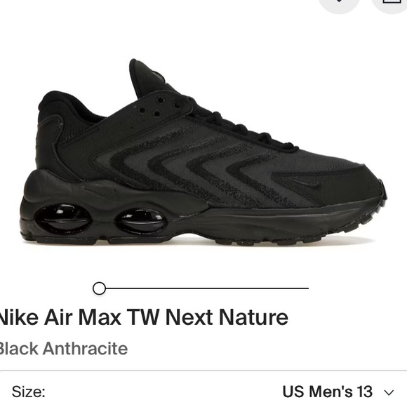 Nike Other - Nike Air Max TW Next Nature Black Anthracite size 13